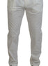 Dolce & Gabbana White Cotton Skinny Chino Pants Dolce & Gabbana