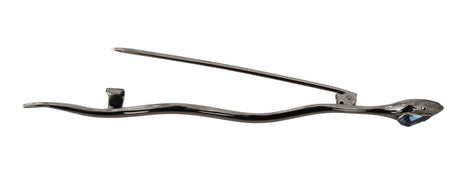 Dolce & Gabbana Silver Brass Crystal Spilla Serpente Brooch Pin Dolce & Gabbana