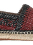 Dolce & Gabbana Black Bordeaux Buffalo Leather Espadrille Shoes Dolce & Gabbana