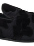 Dolce & Gabbana Black Brocade Loafers Formal Shoes Dolce & Gabbana