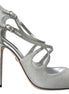 Dolce & Gabbana Silver Shimmers Sandals Heel Pumps Shoes Dolce & Gabbana