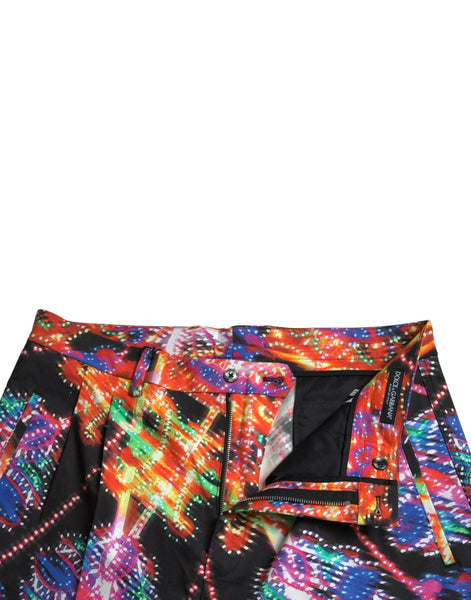 Dolce & Gabbana Multicolor Printed Cotton Men Bermuda Shorts Dolce & Gabbana