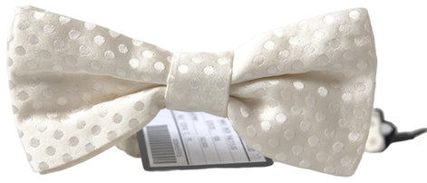 Dolce & Gabbana Ivory Fantasy Pattern Adjustable Neck Papillon Bow Tie Dolce & Gabbana