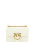 PINKO Elegant White Mini Love Shoulder Bag PINKO