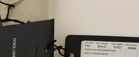 Dolce & Gabbana Beige Cotton Stretch Dress Vest Blazer Dolce & Gabbana