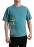 Dolce & Gabbana Blue Cotton Milano Street Round Neck T-shirt Dolce & Gabbana