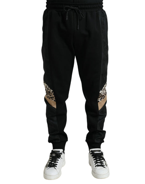 Dolce & Gabbana Black Cotton Slim Stretch Jogger Pants Dolce & Gabbana