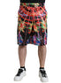 Dolce & Gabbana Multicolor Luminarie Print Men Bermuda Shorts Dolce & Gabbana