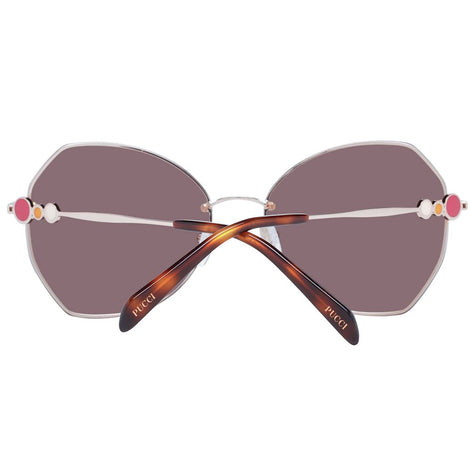 Emilio Pucci Rose Gold Metal Sunglasses Emilio Pucci