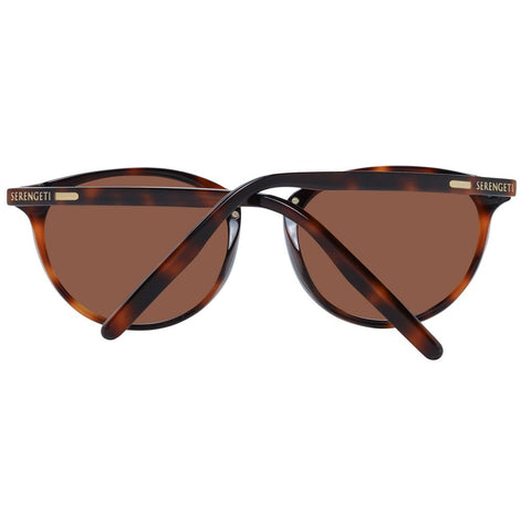 Serengeti Brown Acetate & Metal Sunglasses Serengeti