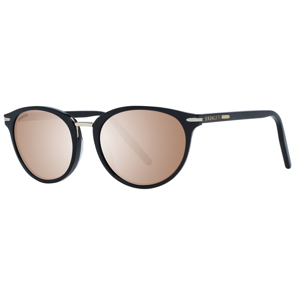 Serengeti Black Acetate & Metal Sunglasses Serengeti