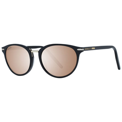 Serengeti Black Acetate & Metal Sunglasses Serengeti