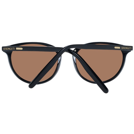 Serengeti Black Acetate & Metal Sunglasses Serengeti