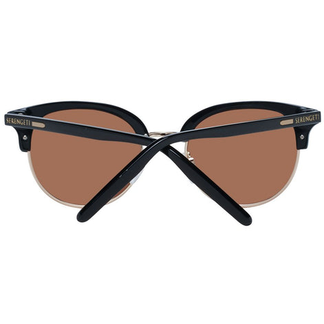 Serengeti Black Acetate & Metal Sunglasses Serengeti
