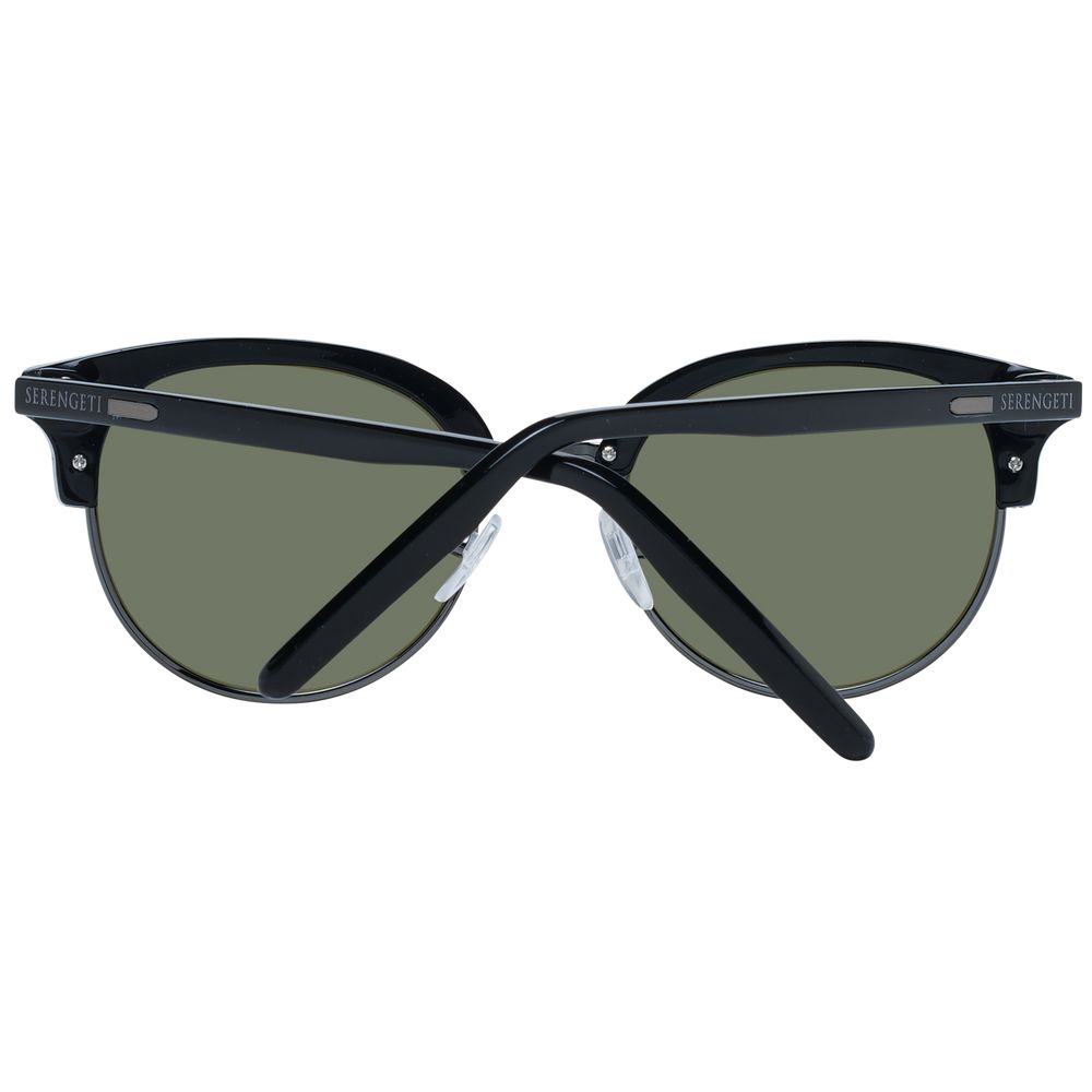 Serengeti Black Acetate & Metal Sunglasses Serengeti