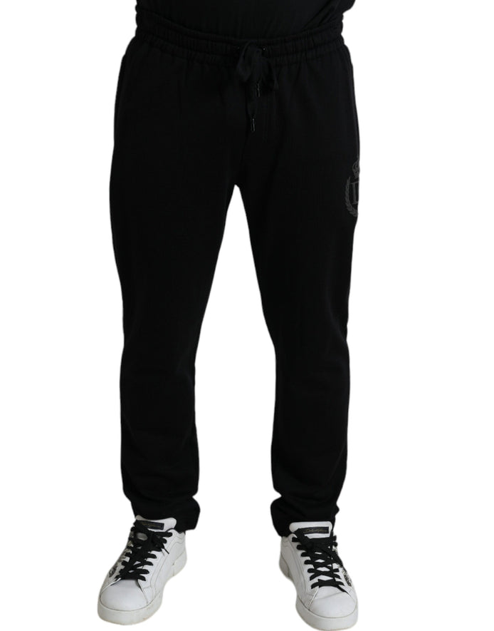 Dolce & Gabbana Black DG Logo Skinny Jogger Sweatpants Pants Dolce & Gabbana
