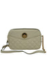 Versace Elegant White Leather Camera Shoulder Bag Versace