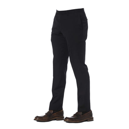 Trussardi Black Virgin Wool Men's Trouser Trussardi