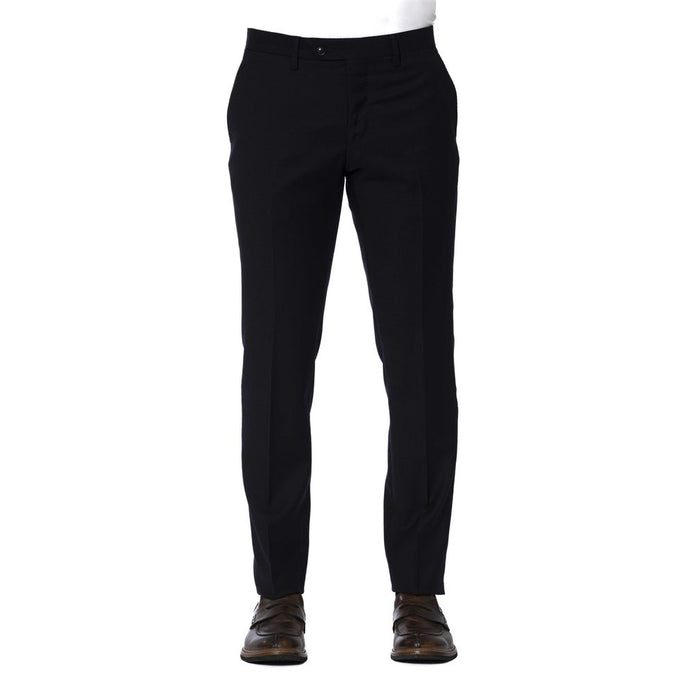 Trussardi Blue Wool Men Trouser Trussardi