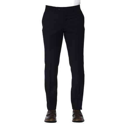 Trussardi Blue Wool Men Trouser Trussardi