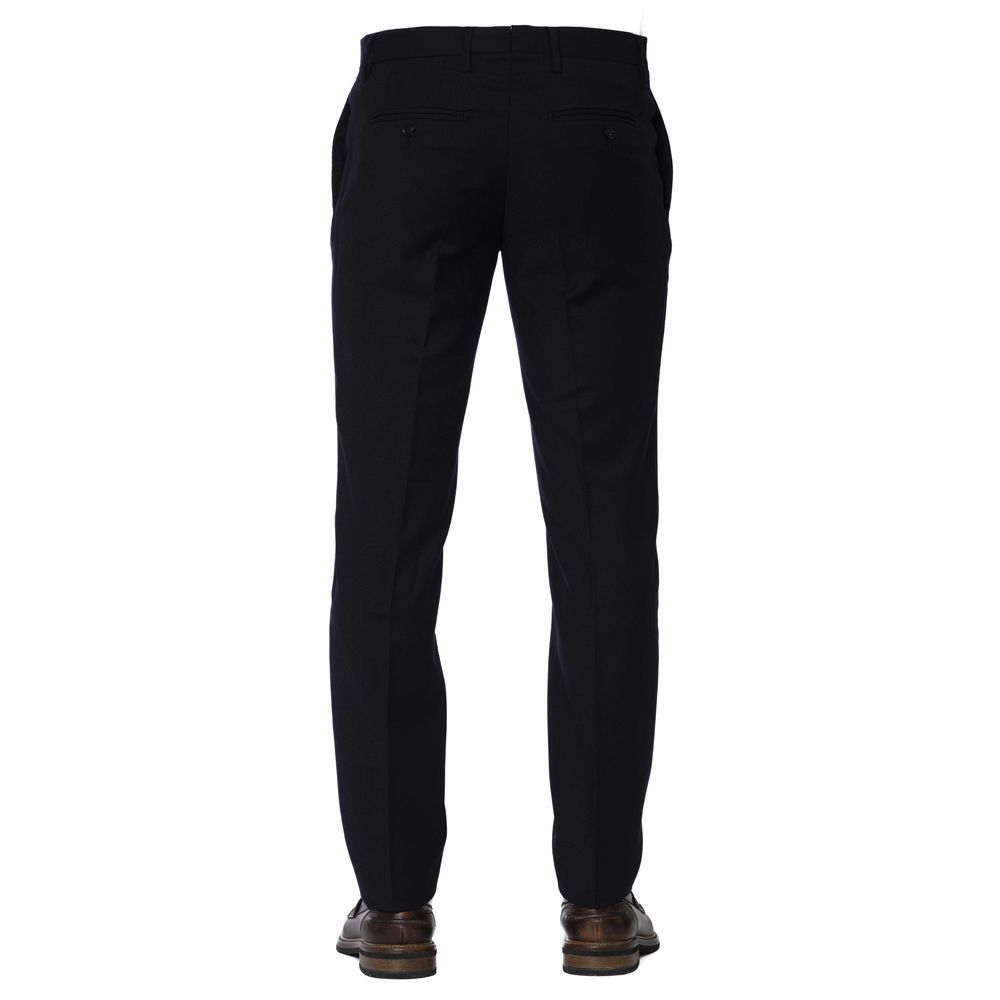 Trussardi Blue Wool Men Trouser Trussardi