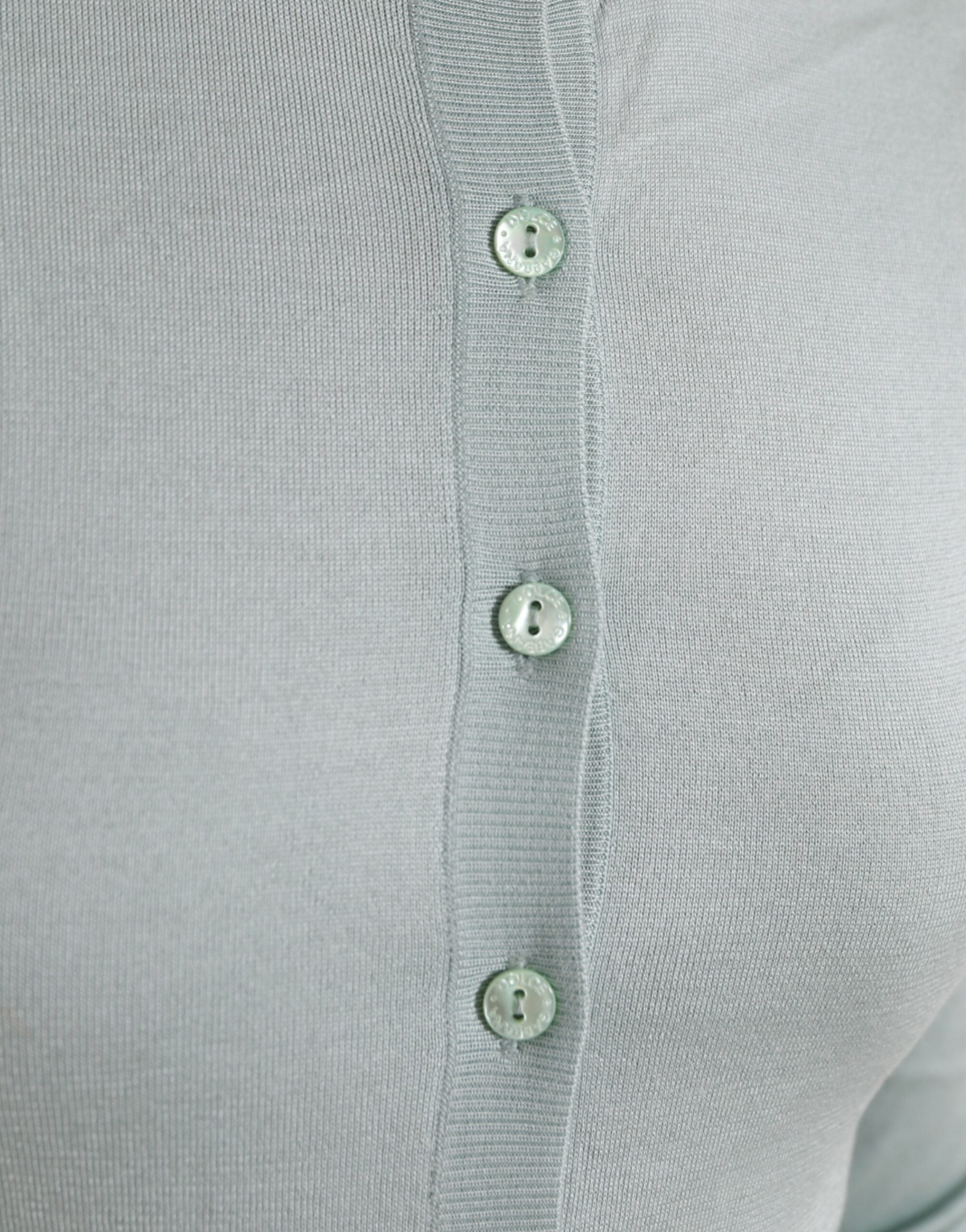 Dolce & Gabbana Light Blue Silk Crew Neck Cardigan Sweater Dolce & Gabbana