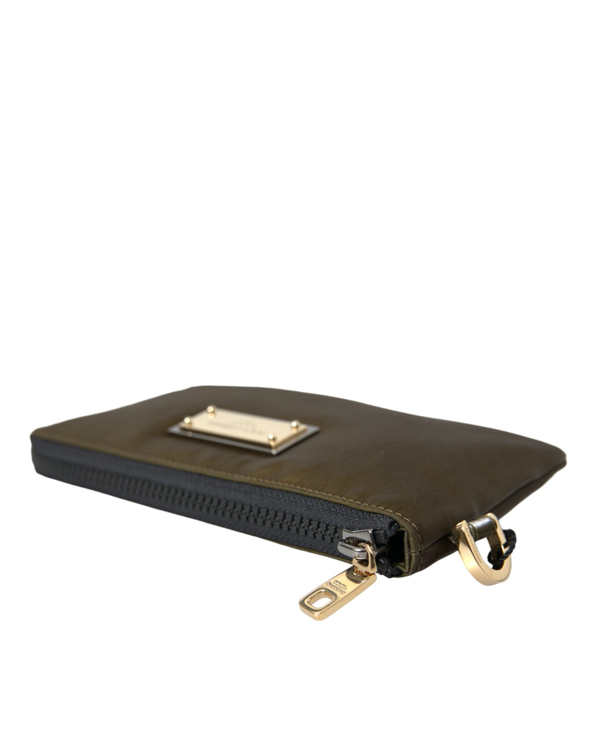 Dolce & Gabbana Dark Green Nylon Logo Multifunctional Kit 2 Pcs Set Bags Dolce & Gabbana