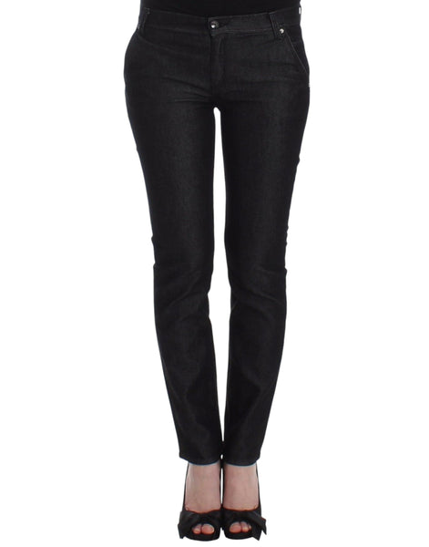 Ermanno Scervino Black Slim Jeans Denim Pants Skinny Leg Stretch Ermanno Scervino