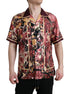 Dolce & Gabbana Multicolor Button Down Silk Shirt Dolce & Gabbana