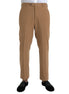 Prada Beige Cashmere Men Straight Fit Dress Pants Prada