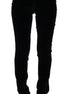 Ermanno Scervino Black Velvet Slim Fit Pants Ermanno Scervino