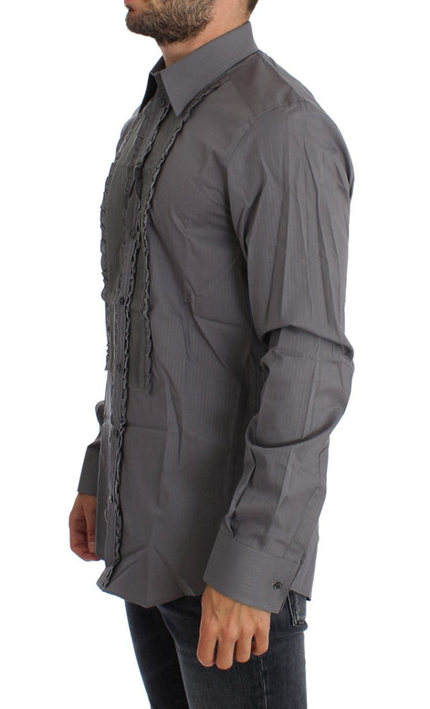 Dolce & Gabbana Purple Torero GOLD Slim Fit Dress Shirt Dolce & Gabbana