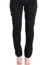 Ermanno Scervino Black Cotton Slim Fit Casual Pants Ermanno Scervino