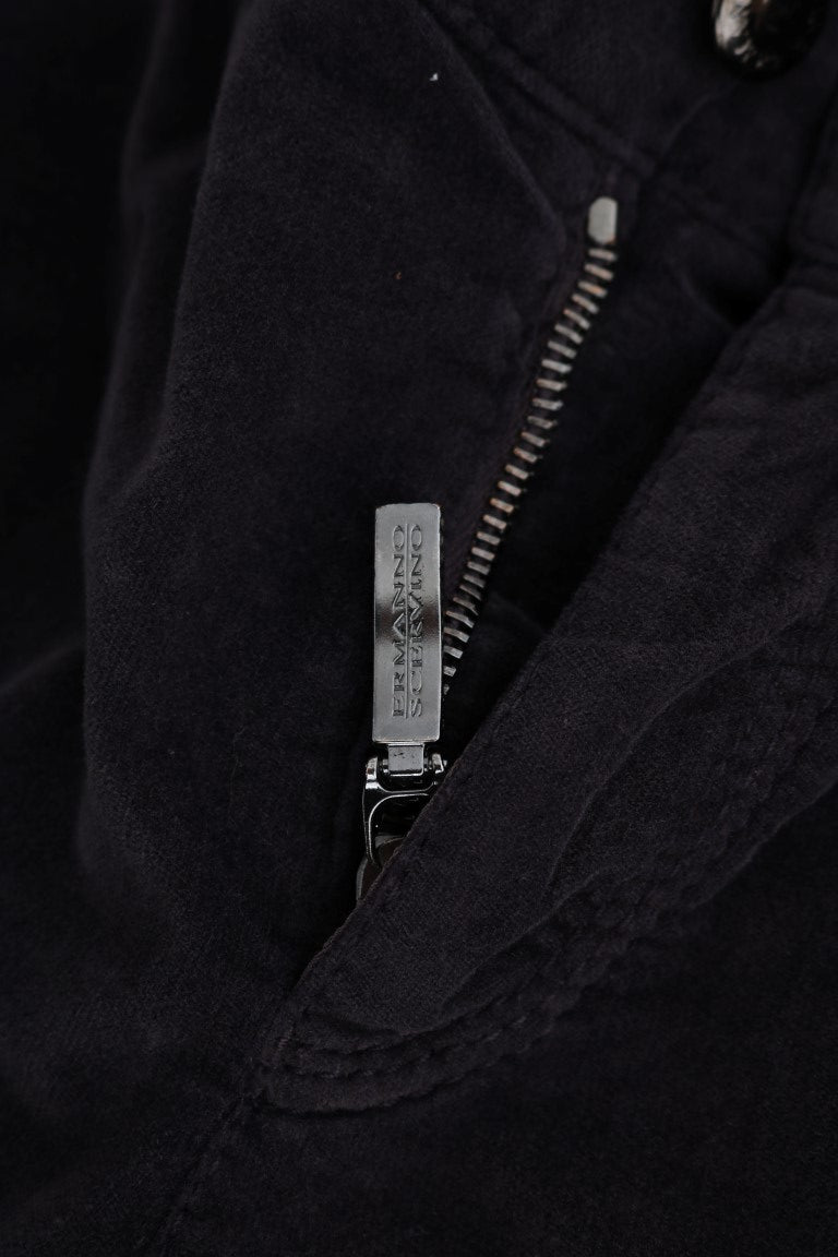 Ermanno Scervino Brown Cotton Cropped Casual Pants Ermanno Scervino