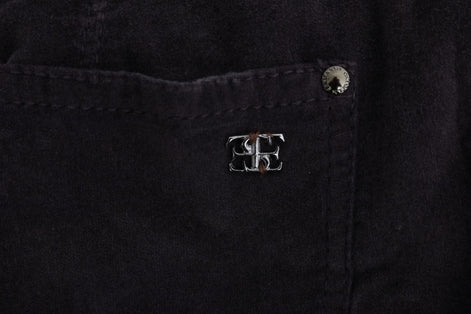 Ermanno Scervino Brown Cotton Cropped Casual Pants Ermanno Scervino