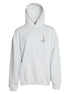 Balenciaga White Cotton Logo Hooded Pullover Sweatshirt Sweater Balenciaga