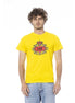 Cavalli Class Yellow Cotton Men T-Shirt Cavalli Class