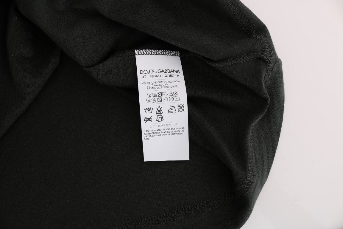 Dolce & Gabbana Green Cotton 2017 Motive T-Shirt Dolce & Gabbana