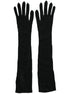 Dolce & Gabbana Black Cashmere Knitted Elbow Length Gloves Dolce & Gabbana