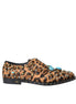 Dolce & Gabbana Brown Leopard Hair Crystal Dress Broque Shoes Dolce & Gabbana