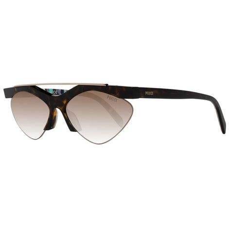 Emilio Pucci Brown Metal & Plastic Sunglasses Emilio Pucci
