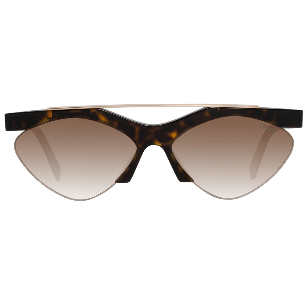 Emilio Pucci Brown Metal & Plastic Sunglasses Emilio Pucci