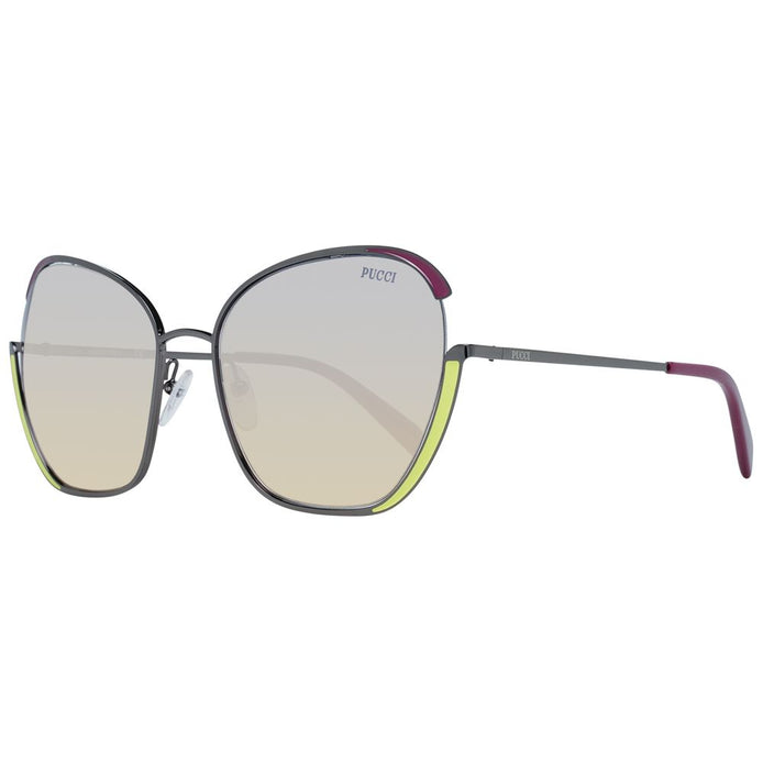 Emilio Pucci Gray Metal Sunglasses Emilio Pucci