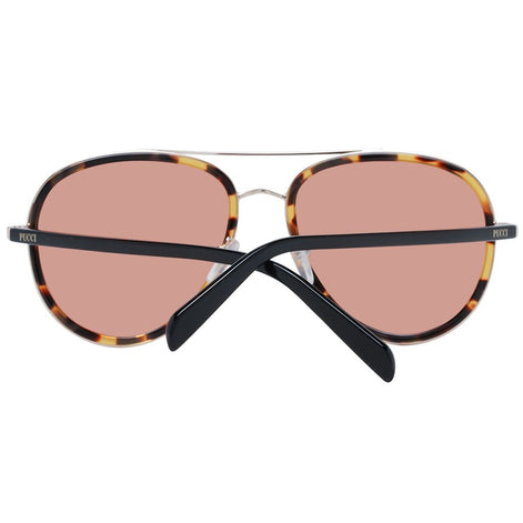 Emilio Pucci Brown Metal Sunglasses Emilio Pucci