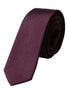 Dolce & Gabbana Bordeaux Solid 100% Silk Adjustable Men Tie Dolce & Gabbana
