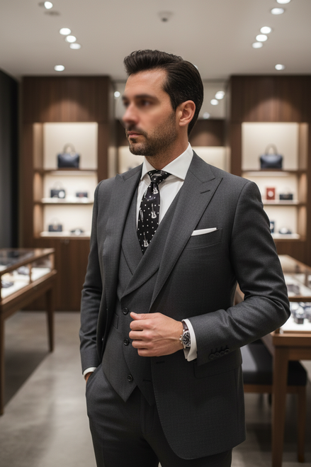 Cravate ajustable en soie à imprimé guitare noire Dolce &amp; Gabbana