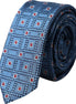 Dolce & Gabbana Blue Patterned 100% Silk Adjustable Men Tie Dolce & Gabbana