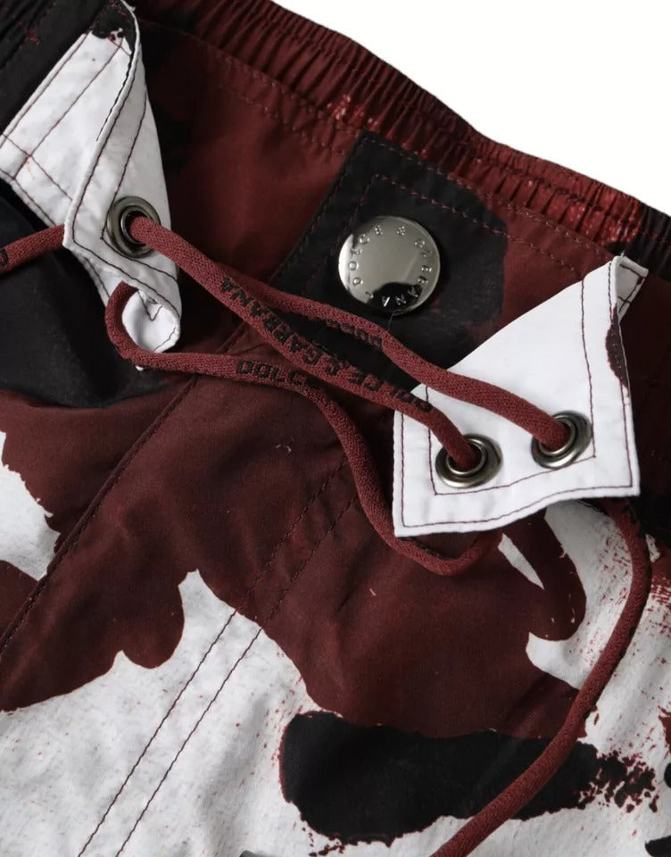 Dolce & Gabbana Multicolor Camouflage DG Logo Beachwear Shorts Swimwear Dolce & Gabbana