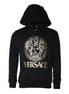 Versace Black Medusa Print Cotton HoodiePullover Sweatshirt Sweater Versace