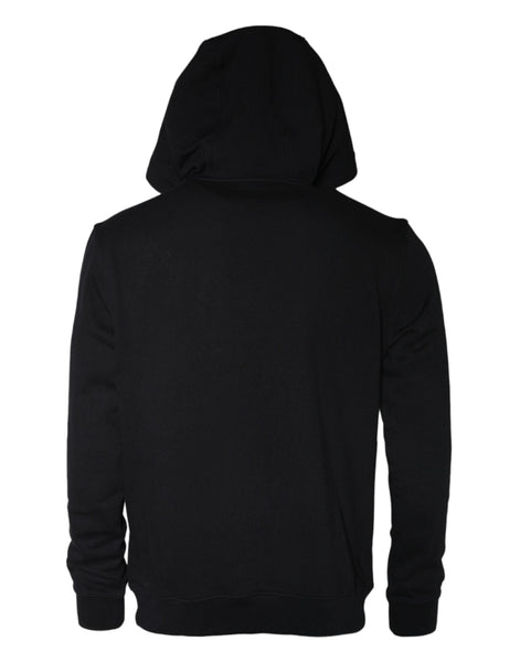 Versace Black Medusa Print Cotton HoodiePullover Sweatshirt Sweater Versace